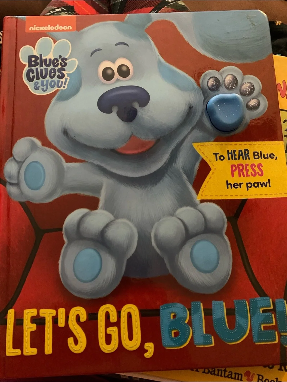 Nickelodeon Blue's Clues Light Blue Plush Sound Paw Book